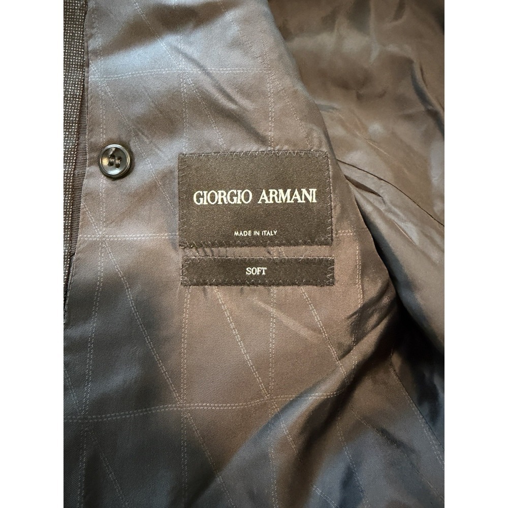 Giorgio Armani Men's Grey Wool & Silk Two Piece Suit SOFT LINE Size 50R Gray - Picture 8 of 16